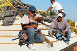 Roofers working | Construction Accident Lawyers, New York